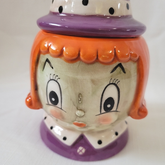 Johanna Parker Witch Candy Dish *New Vintage Inspired Halloween Canister - Picture 9 of 14